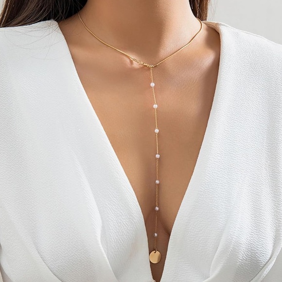 Drop pearl necklace - Picture 1 of 2